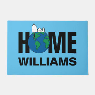 Peanuts   Keep It Clean Keep It Green Personalized Doormat