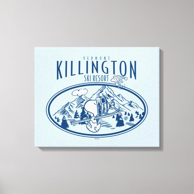 Peanuts | Killington Ski Resort Vermont Canvas Print (Front)