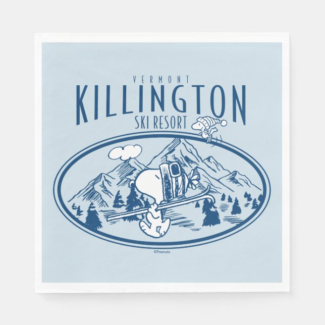 Peanuts | Killington Ski Resort Vermont Napkin (Front)