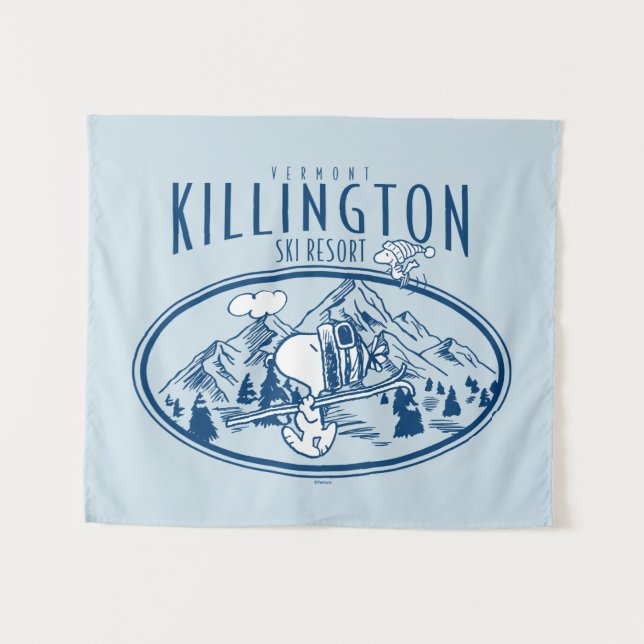Peanuts | Killington Ski Resort Vermont Tapestry (Front (Horizontal))