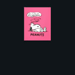Peanuts | Life is Full of Rude Awakenings Canvas Print<br><div class="desc">Snoopy, the beloved beagle from the Peanuts comic strip, is known for his philosophical musings and witty observations about life. One of his famous quotes is "Life is a series of rude awakenings, " which encapsulates the idea that life often presents us with harsh realities and unexpected challenges that disrupt...</div>