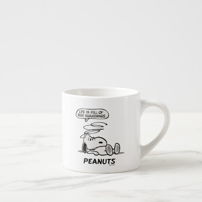 Peanuts | Life is Full of Rude Awakenings Espresso Cup (Right)