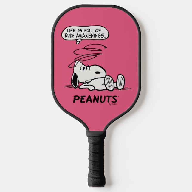 Peanuts | Life is Full of Rude Awakenings Pickleball Paddle (Front)