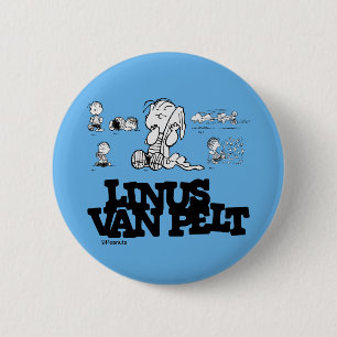 Peanuts   Linus 2 Inch Round Button