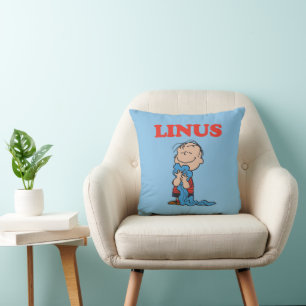 Peanuts   Linus Blanket Smile Throw Pillow