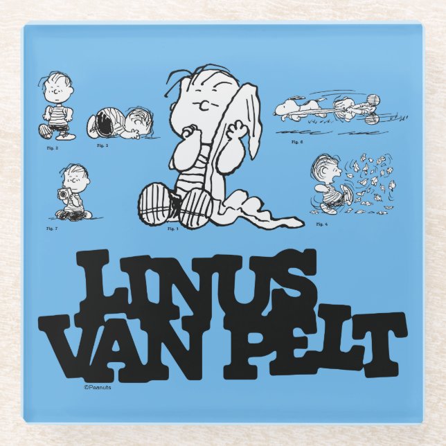 Peanuts | Linus Glass Coaster (Front)