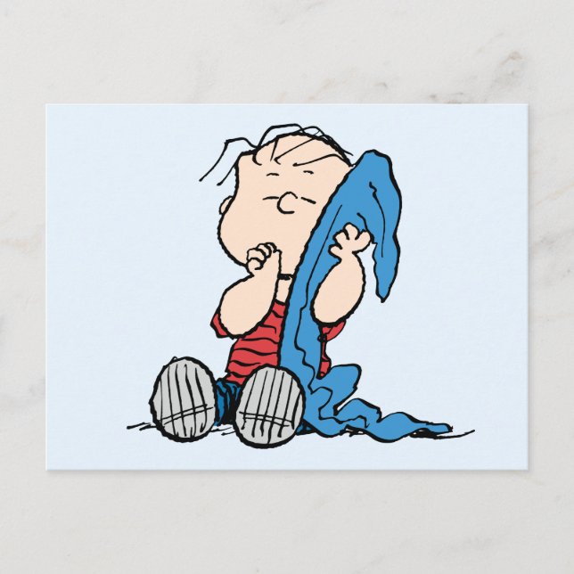 Peanuts | Linus & His Blanket Postcard (Front)