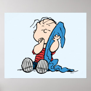Peanuts   Linus & His Blanket Poster