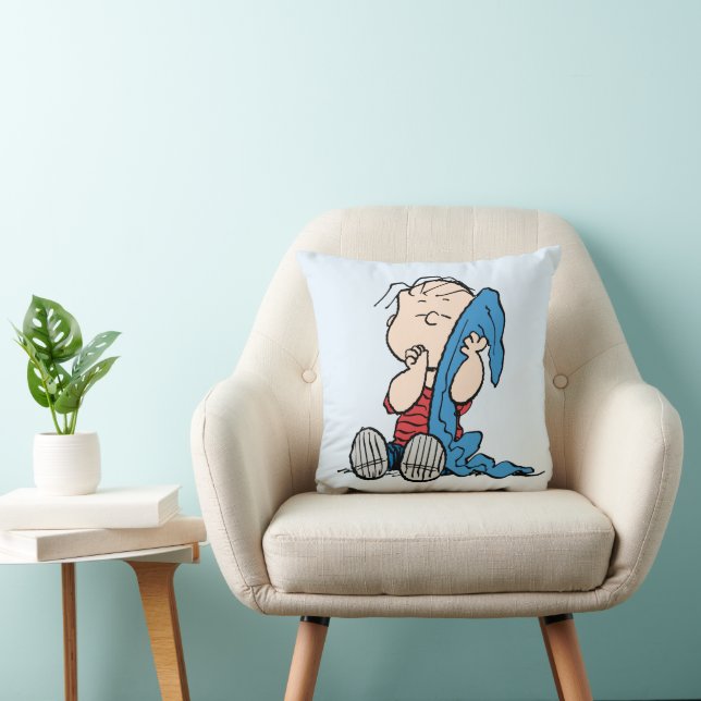 Peanuts | Linus & His Blanket Throw Pillow (Chair)