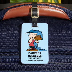Peanuts   Linus In His Baseball Gear Luggage Tag