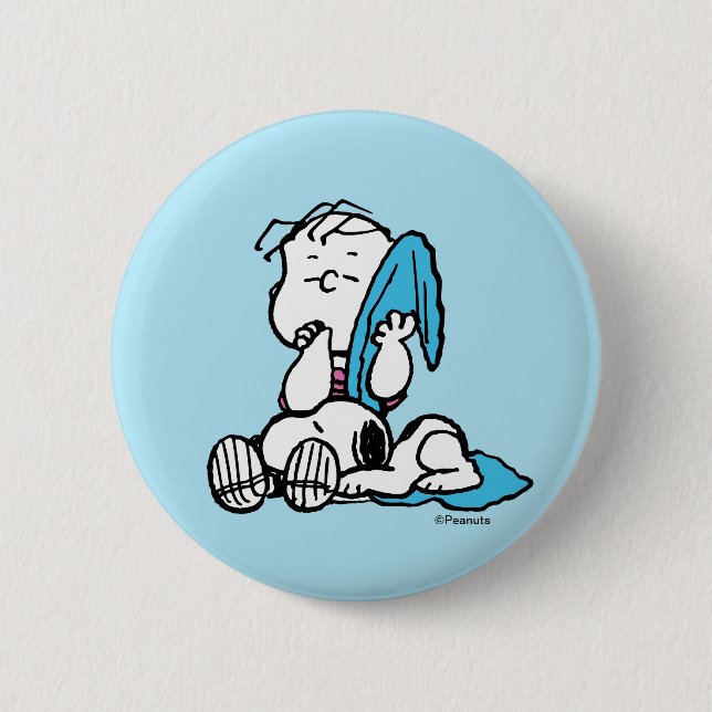 Peanuts | Linus & Snoopy 2 Inch Round Button (Front)