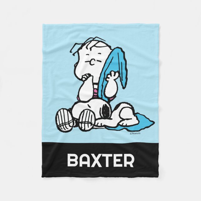Peanuts | Linus & Snoopy Fleece Blanket (Front)