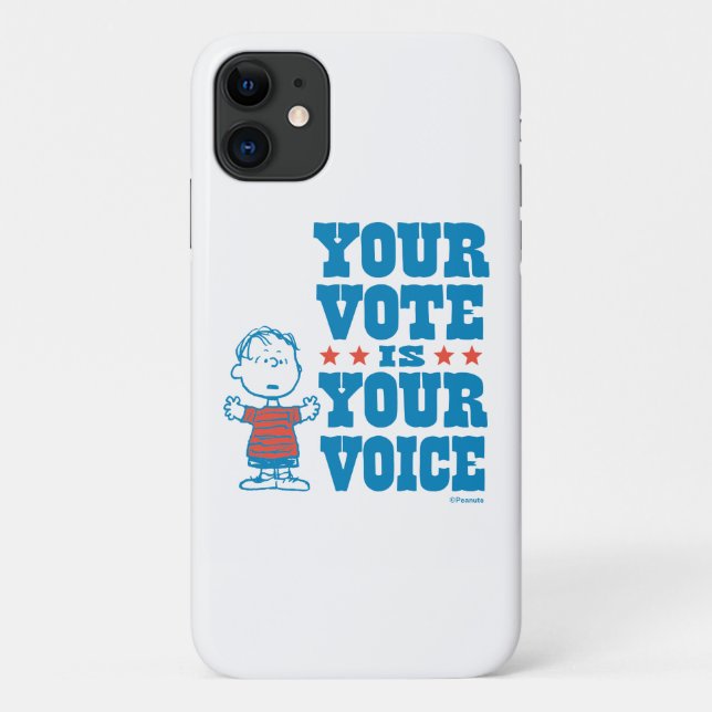 Peanuts | Linus - Your Vote is Your Choice Case-Mate iPhone Case (Back)