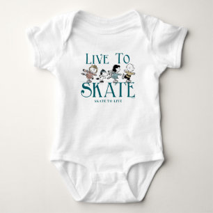 Peanuts   Live to Skate Baby Bodysuit