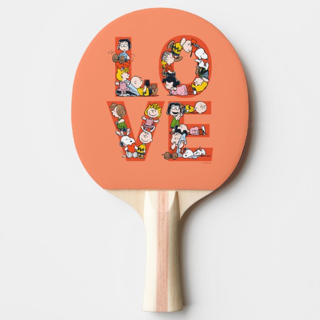 Peanuts - LOVE Ping Pong Paddle (Front)