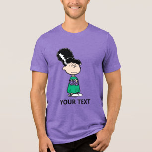 Peanuts Lucy Bride Of Frankenstein Halloween Tri-Blend Shirt