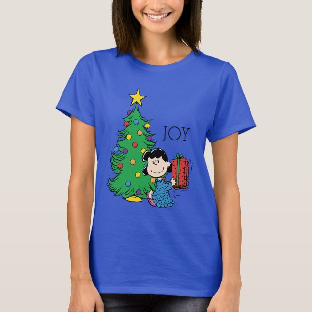 Peanuts | Lucy Christmas Tree T-Shirt (Front)