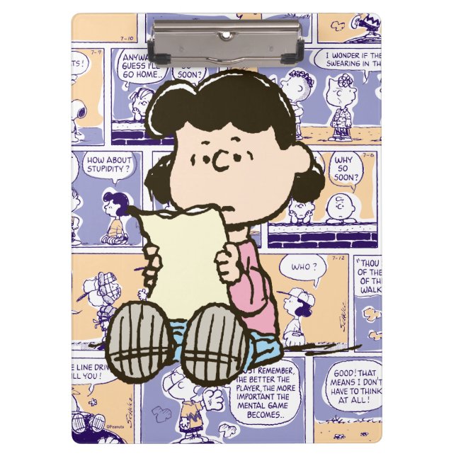 Peanuts | Lucy Comic Pattern Clipboard (Front)