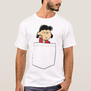 Peanuts Lucy Faux Pocket  T-Shirt