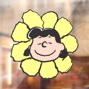Peanuts   Lucy Flower Window Cling