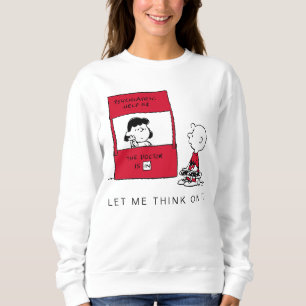 Peanuts   Lucy Gives Charlie Brown Advice Sweatshirt
