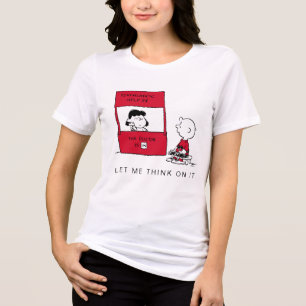 Peanuts Lucy Gives Charlie Brown Advice Tri-Blend Shirt