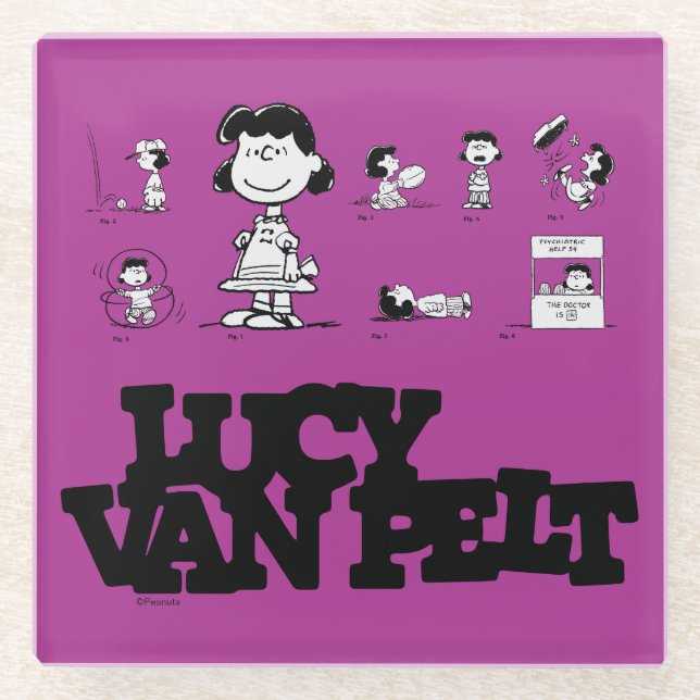 Peanuts | Lucy Glass Coaster (Front)