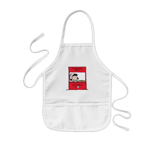 Peanuts | Lucy Pilgrim Pie Stand Kids Apron (Front)