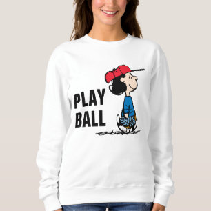Peanuts Lucy Playing Baseball Sweatshirt