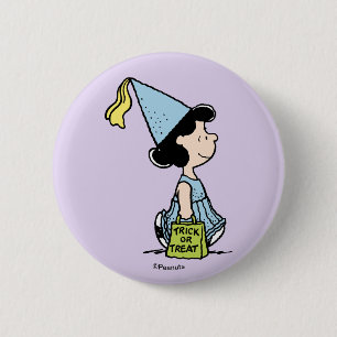 Peanuts Lucy Princess Costume Halloween 2 Inch Round Button