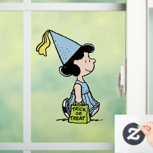 Peanuts Lucy Princess Costume Halloween Window Cling