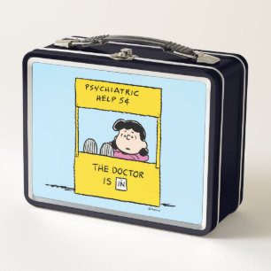 Peanuts   Lucy & the Doctor Is In Metal Lunch Box