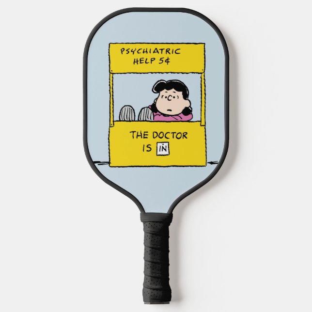 Peanuts | Lucy & the Doctor Is In Pickleball Paddle (Front)