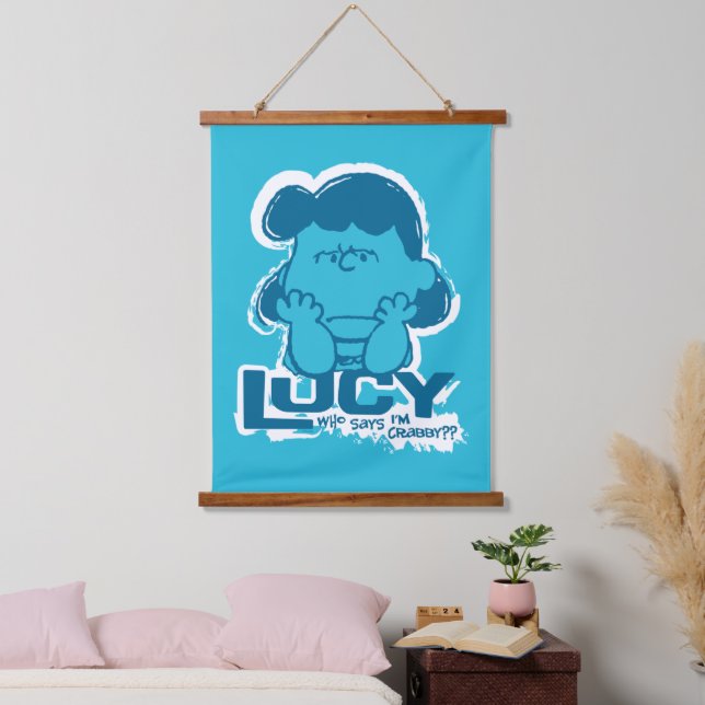 Peanuts | Lucy Who Says I'm Crabby?? Hanging Tapestry (Bedroom)