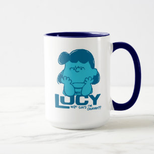 Peanuts Lucy Who Says I'm Crabby?? Mug