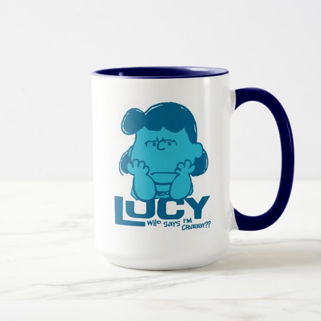 Peanuts | Lucy Who Says I'm Crabby?? Mug (Right)