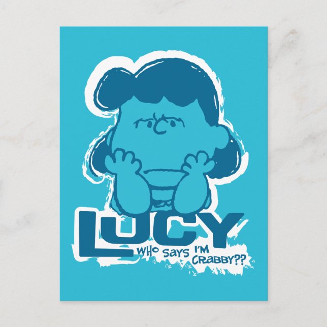 Peanuts | Lucy Who Says I'm Crabby?? Postcard (Front)