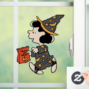 Peanuts Lucy Witch Costume Halloween Window Cling