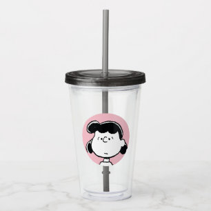 Peanuts   Lucy's Faces Acrylic Tumbler