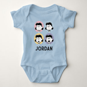 Peanuts Lucy's Faces Baby Bodysuit