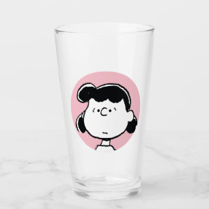 Peanuts Lucy's Faces Glass