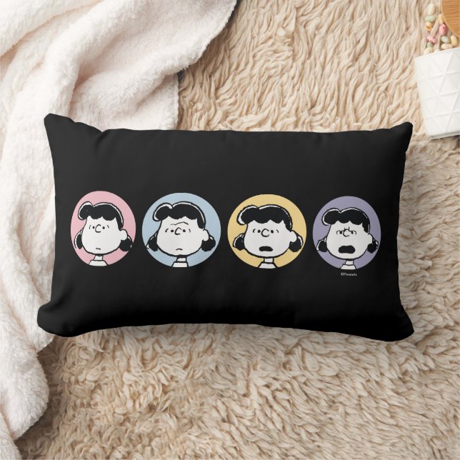 Peanuts | Lucy's Faces Lumbar Pillow (Blanket)