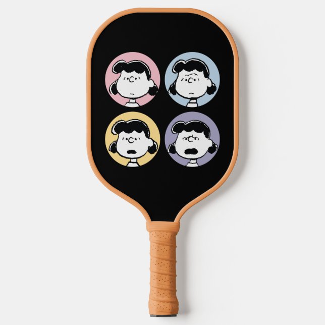 Peanuts | Lucy's Faces Pickleball Paddle (Front)
