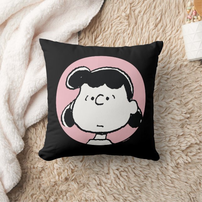Peanuts | Lucy's Faces Throw Pillow (Blanket)