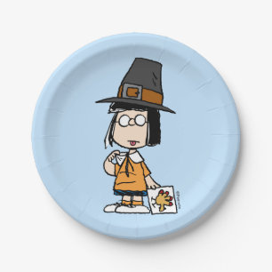 Peanuts   Marcie Pilgrim Paper Plate