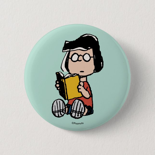 Peanuts | Marcie Reading 2 Inch Round Button (Front)