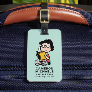 Peanuts   Marcie Reading Luggage Tag