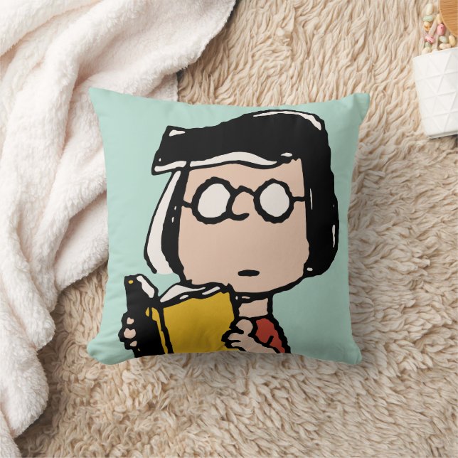 Peanuts | Marcie Reading Throw Pillow (Blanket)