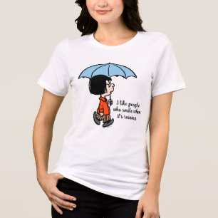 Peanuts Marcie Under the Umbrella Tri-Blend Shirt