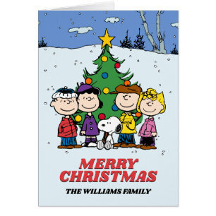 Peanuts Merry Christmas   Add Your Photo & Name